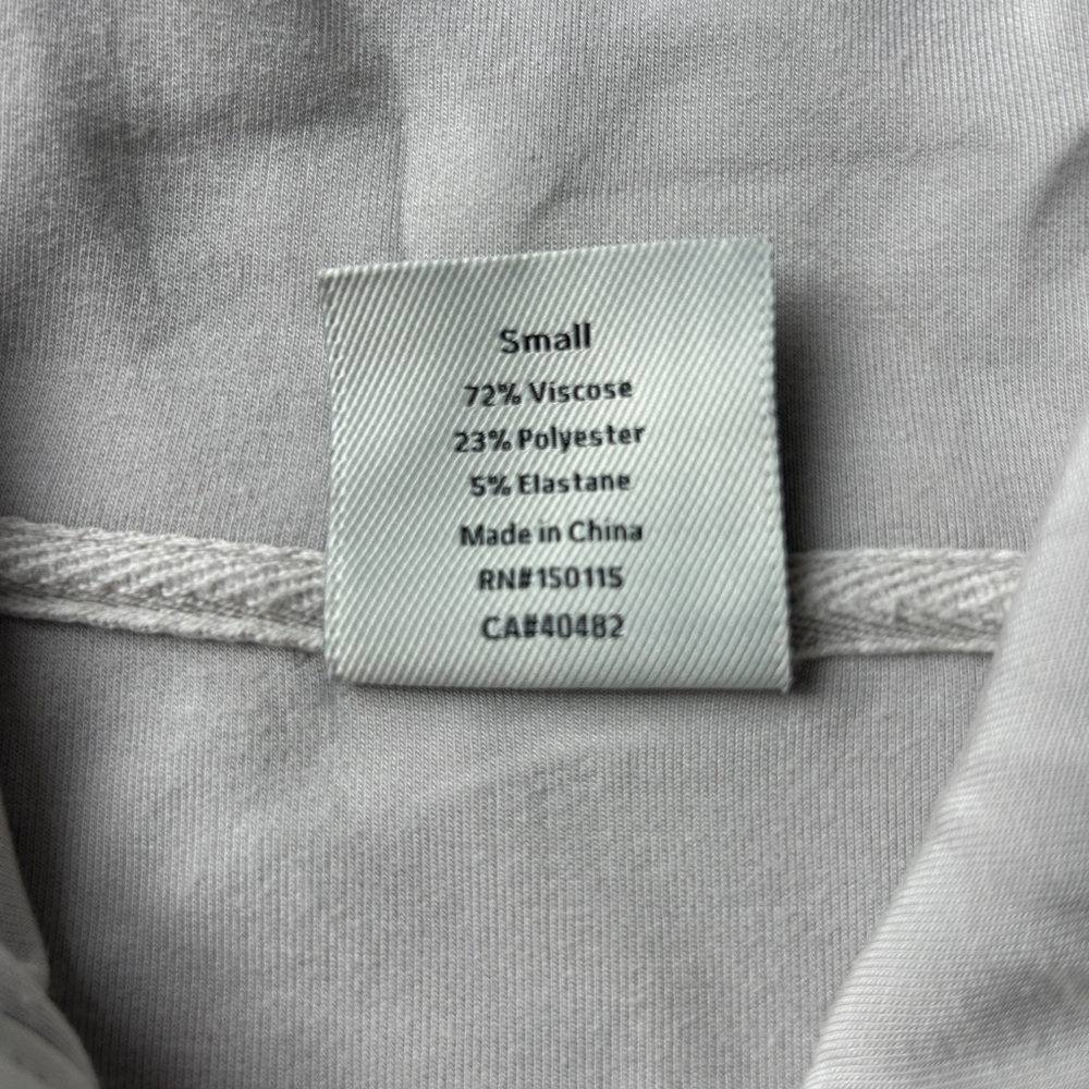 Varley Double Soft Gray Half-Zip Sweatshirt - Picture 3 of 4